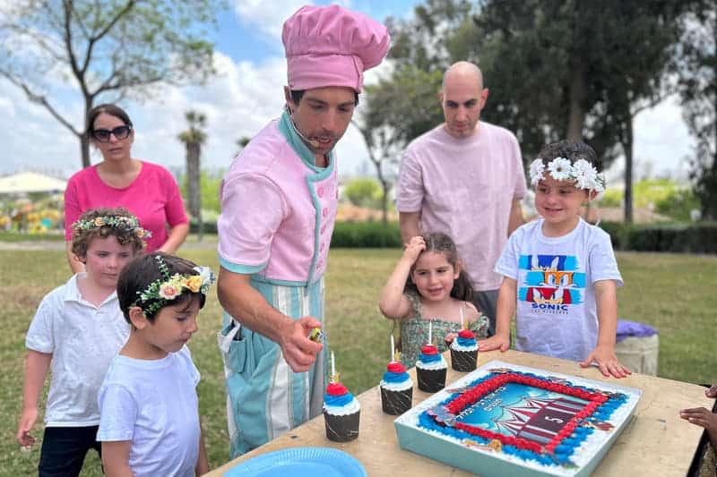 טקס עוגה יום הולדת קרקס