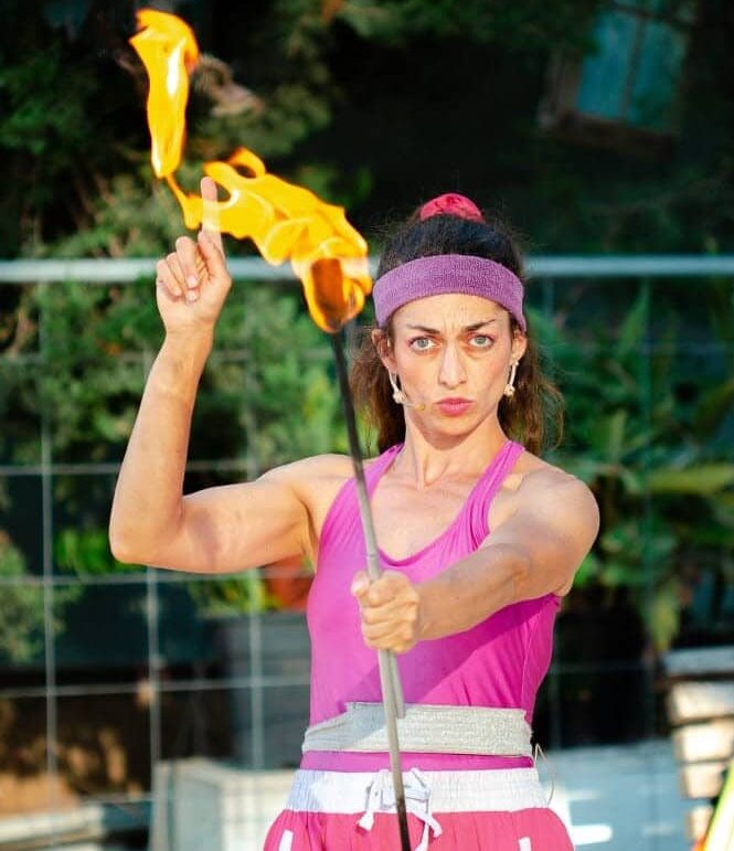 יום הולדת מיס פטל מופע אש